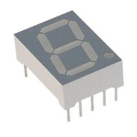 E3-1056-CUY-1 LED DISPLAY 7 SEGMENT 1DIGIT 14.22MM (-) YELLOW - 1