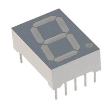 E3-1056-CUY-1 LED DISPLAY 7 SEGMENT 1DIGIT 14.22MM (-) YELLOW - 1