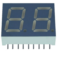 E3-2056-AUR-2 LED DISPLAY 7 SEGMENT 2DIGIT 14.2MM (+) RED - 1