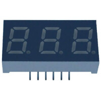 E3-3056ASW1-TY-CT LED DISPLAY 7 SEGMENT 3DIGIT 14.2MM (+) WHITE - 1
