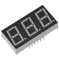 E3-3056CSW1-TY LED DISPLAY 7 SEGMENT 3DIGIT 14.2MM (-) WHITE - 1