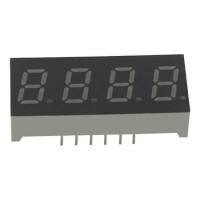 E40302-L-UY4-8-W LED DISPLAY 7 SEGMENT 4DIGIT 7.62MM (-) YELLOW - 1