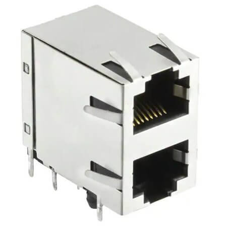E5908-4V0S54-L- CONN MOD JACK 8P8C R/A SHIELDED - 1