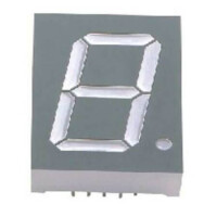 E6-1100CSW2-TY LED DISPLAY 7 SEGMENT 1DIGIT 25MM (1.00) WHİTE - 1