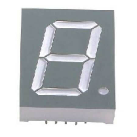 E6-1100CSW2-TY LED DISPLAY 7 SEGMENT 1DIGIT 25MM (1.00) WHİTE - 1