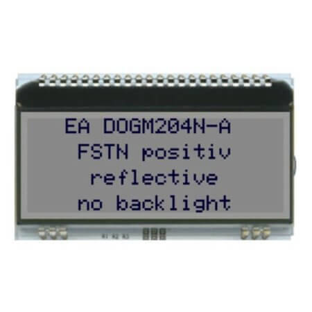 EA DOGM204N-A- LCD CHARACTER 20X4 FSTN POSITIVE 3.3V - 1