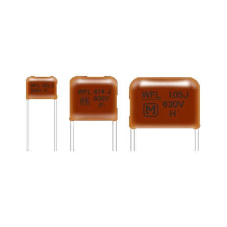 ECW-F4105HLB CAP.FILM 1uF 400VDC ±3% 23x13x24.8 12.5MM RADIAL - 1