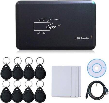 El Tipi 125KHz T5577 CET5200 EM4305 RFID Kimlik Kartı Anahtar Fotokopi/ Yazıcı/ Etiket Okuyucu/ Çoğaltıcı Makinesi Pilsiz Boyut:71x117x31mm - 1