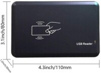 El Tipi 125KHz T5577 CET5200 EM4305 RFID Kimlik Kartı Anahtar Fotokopi/ Yazıcı/ Etiket Okuyucu/ Çoğaltıcı Makinesi Pilsiz Boyut:71x117x31mm - 2
