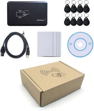 El Tipi 125KHz T5577 CET5200 EM4305 RFID Kimlik Kartı Anahtar Fotokopi/ Yazıcı/ Etiket Okuyucu/ Çoğaltıcı Makinesi Pilsiz Boyut:71x117x31mm - 4