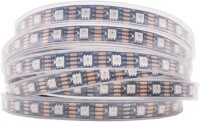 Epoksi 12V WS2815 RGB5050 Siyah SMD LED Şerit 30 LED/Metre Esnek 5 Metrelik Makara IP65 - 1