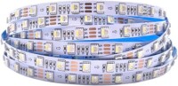 Epoksi 5V SK6812 RGBCW 5050 Siyah SMD LED Şerit 60 LED/Metre Esnek 5 Metrelik Makara IP65 - 1