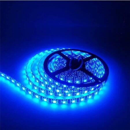 Epoksi 5V WS2812B RGB5050 Siyah SMD LED Şerit 60 LED/Metre Esnek 5 Metrelik Makara IP65 - 5