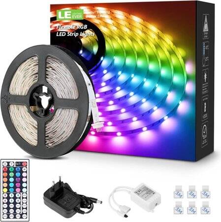 Epoksi Mavi 5050 12V SMD LED Şerit 60 LED/Metre Esnek 5 Metrelik Makara - 1