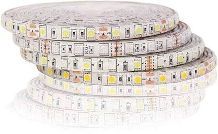 Epoksi Sarı 5050 12V SMD LED Şerit 60 LED/Metre Esnek 5 Metrelik Makara - 1