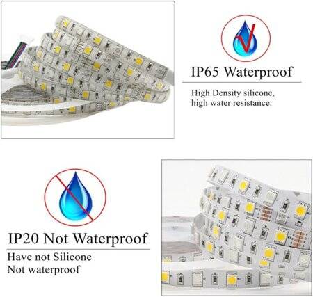 Epoksi Sarı 5050 12V SMD LED Şerit 60 LED/Metre Esnek 5 Metrelik Makara - 2