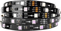 Epoxy 12V WS2811 RGB5050 White SMD LED Strip 48 LED/Meter Flexible 5M/Roll IP65 - 1