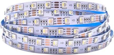 Epoxy 5V SK6812 RGBCW 5050 Black SMD LED Strip 60 LED/Meter Flexible 5M/Roll IP65 - 1