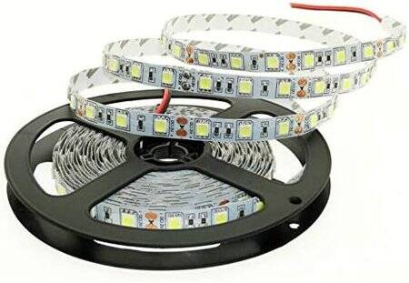 Epoxy Cold White 2835 12V SMD LED Strip 60 LED/Meter Flexible 5M/Roll - 1