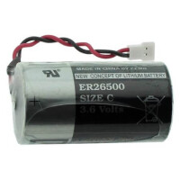ER26500-LD/-A17819 BATTERY LİTHIUM 3.6V 9000mA 6CM CABLE+CON - 1