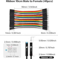 Erkek - Dişi Jumper Kablo 40 Pin 10cm 24AWG - 3