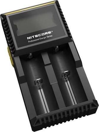EU NITECORE D2 Digicharger 2 slots Intelligent Charger With LCD Display For Li-ion/LifePO4/Ni-MH/Ni-Cd/AA/AAA Battery - 1