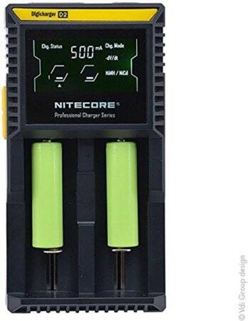 EU NITECORE D2 Digicharger 2 slots Intelligent Charger With LCD Display For Li-ion/LifePO4/Ni-MH/Ni-Cd/AA/AAA Battery - 4