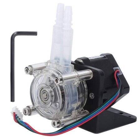 EU55 0-160ML/Min 42 Step Motorlu Peristaltik Sıvı Pompası Silikon Tüplü DC Motor Pompası - 1