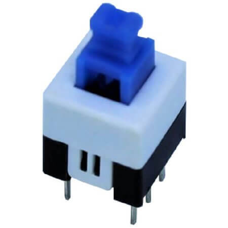FBS7X7 SWITCH PUSH BUTTON 7X7MM LOCK - 1