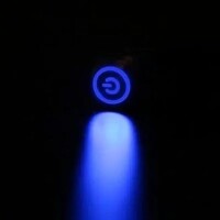 Flat Head 16mm 3-6V Waterproof Momentary Self-Resert Metal Push Button Switch With White Led Light - 2