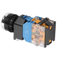 Flat Head 22mm 110-220V Waterproof Self-Locking Metal Push Button Switch With Green Led Light And Switch Socket Button Connector - 4
