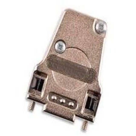 FMK1 CONNECTOR D-SUB PLUG 9P METAL HOOD ANGLED CABLE - 1