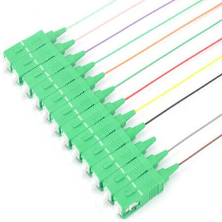 FO-0424ASX091,512 SC/APC 9/125 SM SX 1,5M FO PIGTAIL(12 COLORS) - 1