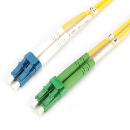 FO-05554PADX20001 LC/PC-LC/APC 9/125 SM DX L:1M PATCH CORD - 1