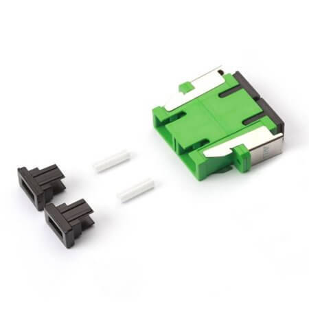 FO-06P32F1D02A LC/APC SM DX LOCKED PLASTIC ADAPTER - 1
