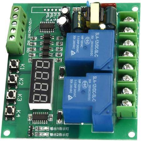 Forward / Reverse Motor Controller Board 12V 24V Motor Two Relay Delay Timing Cycle Module YYB-5 - 3