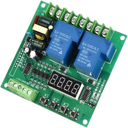 Forward / Reverse Motor Controller Board 12V 24V Motor Two Relay Delay Timing Cycle Module YYB-5 - 5