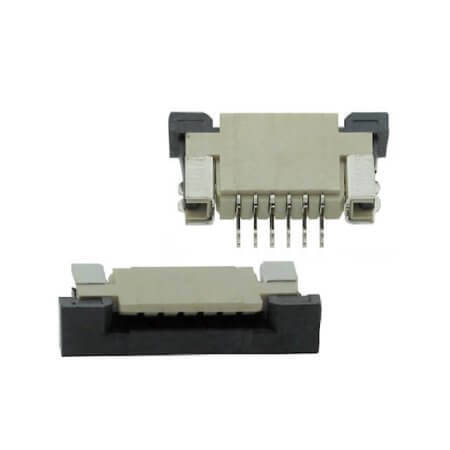 FPC-1.0MM-6PIN CONN.FOR TFT CONNECTION 1.00MM 6PIN(1X6) SMT R/A - 1