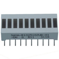 FYA-R102510ZUB-01 LED DISPLAY BARGRAPH 10SEGMENT 22.86MM BLUE - 1