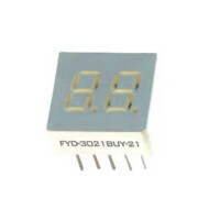 FYD-3021BUG-21 LED DISPLAY 7 SEGMENT 2DIGIT 7.62MM (+) GREEN - 1