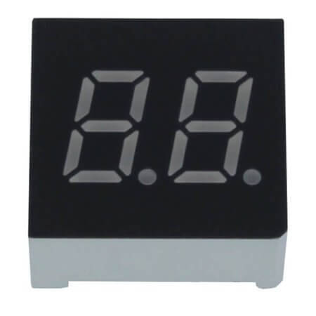 FYD-3021BUHR-11 LED DISPLAY 7 SEGMENT 2DIGIT 7.62MM (+) RED - 1