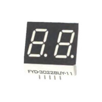 FYD-3022BUY-21 LED DISPLAY 7 SEGMENT 2DIGIT 7.62MM (+) YELLOW - 1