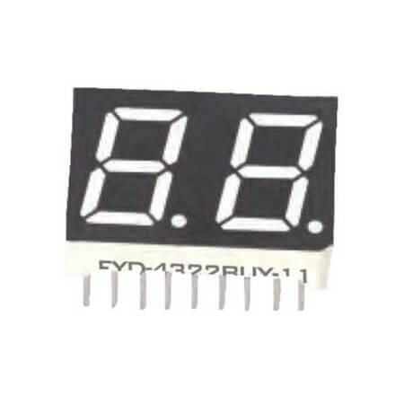 FYD-4322AUY-21 LED DISPLAY 7 SEGMENT 2DIGIT 11MM (-) YELLOW - 1