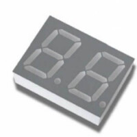 FYD-5621AUR-21 LED DISPLAY 7 SEGMENT 2DIGIT 14.22MM (-) RED - 1
