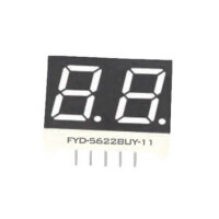 FYD-5622BUG-21 LED DISPLAY 7 SEGMENT 2DIGIT 14.2MM (+) GREEN - 1