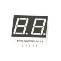 FYD-5623BUHR-11 LED DISPLAY 7 SEGMENT 2DIGIT 14.2MM (+) RED - 1