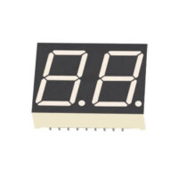 FYD-8021DUHR-21 LED DISPLAY 7 SEGMENT 2DIGIT 20.3MM (+) RED - 1