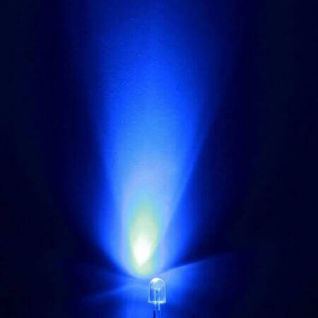 FYL-48D2KUBC1C LED 4.8MM BLUE 600mcd 100° WATER CLEAR - 1