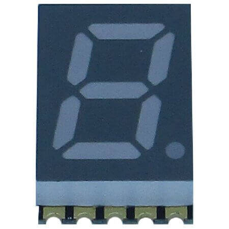 FYLS-3912BUHR-21 LED DISPLAY 7 SEGMENT SMD 1DIGIT 10MM (+) RED - 1