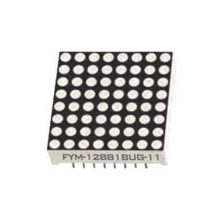 FYM-12881AUHR-11 LED DISPLAY DOTMATRIX 8x8 28MM RED - 1